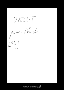 Urzut. Files of Blonie district in the Middle Ages. Files of Historico-Geographical Dictionary of Masovia in the Middle Ages