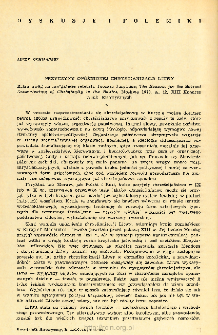Kwartalnik Historyczny R. 78 nr 4 (1971), Dyskusje i polemiki
