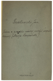 Jeden z prąd&oacute;w naszej poezyi wsp&oacute;łczesnej