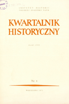 Kwartalnik Historyczny R. 79 nr 4 (1972), Listy do redakcji