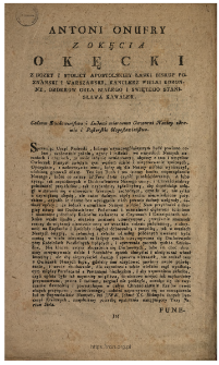 Taxa Jurium Stol&aelig; : [Datum] Dan w Warszawie dnia 30. Listopada 1781. Roku