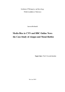 Media Bias in CNN and BBC Online News - the Case Study of Aleppo and Mosul Battles