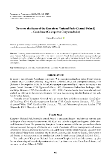 Notes on the fauna of the Kampinos National Park (Central Poland) &ndash; Cassidinae (Coleoptera: Chrysomelidae)