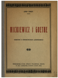Mickiewicz i Goethe