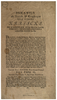Communicatio Facultatis Roman&aelig;, pro impertienda Apostolica Benedictione cum Indulgentia plenaria, in articulo mortis : [Datum:] Datum Skiernieviciis die 2do Mensis Junii Anno Domini 1796.