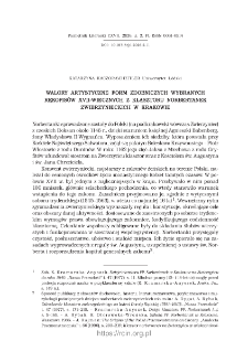 Walory artystyczne form zdobniczych wybranych rękopis&oacute;w XVII-wiecznych z klasztoru norbertanek zwierzynieckich w Krakowie.