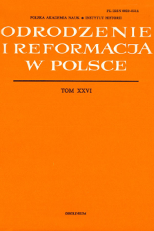Ewangelia, ale jaka? Korespondencja dotycząca P. P. Wergeriusza i refomacji polskiej z lat 1556-1558