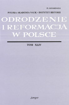 Non de fide, sed de securitate pacis : wiara i polityka w poglądach ewangelików w Rzeczypospolitej w latach 1631-1632