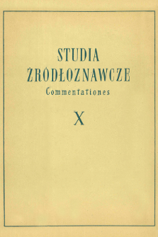 Studia Źródłoznawcze = Commentationes T. 10 (1965), Recenzje