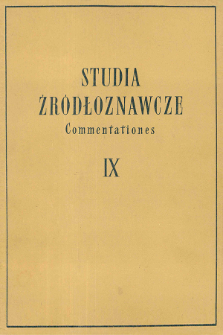 Próba rekonstrukcji zaginionej części kroniki Bernarda Wapowskiego