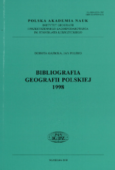 Bibliografia Geografii Polskiej 1998
