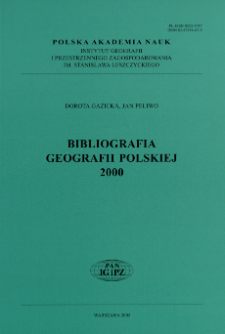 Bibliografia Geografii Polskiej 2000