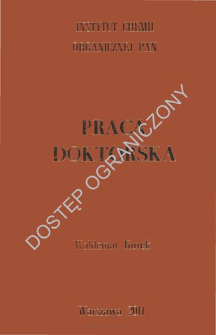 Wydzielanie i zastosowanie hydrolaz z grzyb&oacute;w nitkowatych w syntezie związk&oacute;w o znaczeniu terapeutycznym / Waldemar Kurek.