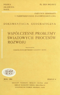 Współczesne problemy światowych procesów rozwoju = Contemporary problems of the world development processes