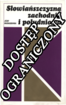 Słowiańszczyzna zachodnia i południowa : studia i szkice literackie