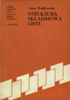 Struktura składniowa listu