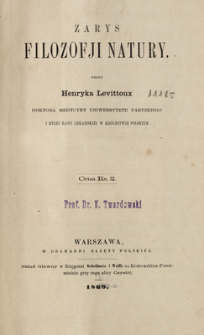 Zarys filozofji natury