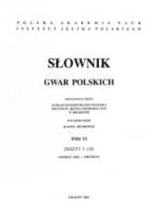 Słownik gwar polskich. T. 6, z. 3 (18), (Dożreć (się)-Drużkuś)