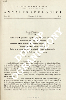 Kilka nowych gatunk&oacute;w z podrodziny Phylinae Dgl. et Sc. (Hemiptera Heteroptera, Miridae)