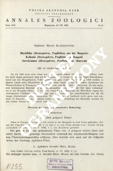 Blattfl&ouml;he (Homoptera, Psyllidae) aus der Mongolei