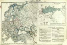 Karte von Russland mit Angabe seiner Erwerbungen seit dem jahre 1667