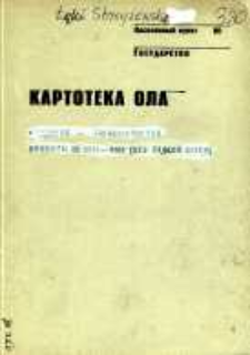 Kartoteka Ogólnosłowiańskiego atlasu językowego (OLA); Łęki Strzyżowskie (320)