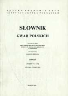 Słownik gwar polskich. T. 4, Z. 3 (12), (Ciupaga-Czarnutki)