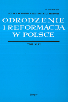 Z dziejów spirytualizmu niemieckiego w XVI wieku (II) : Sebastiana Francka (1499-1542) "List do J. Campanusa" i "Chronica, Zeitbuch unnd Geschichtsbibel" z 1531 roku
