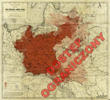 Mapa rozsiedlenia ludności polskiej : z uwzględnieniem spis&oacute;w władz okupacyjnych w 1916 r.