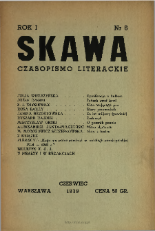 Skawa : czasopismo literackie 1939 N.6