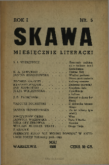 Skawa : czasopismo literackie 1939 N.5