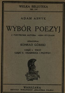 Wyb&oacute;r poezyj. Cz. 1-2
