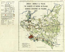 Źr&oacute;dła energji w Polsce 1924 = The sources of energy in Poland 1924 = Sources d'energie en Pologne 1924 / Wydział Elektryczny Ministerstwa Rob&oacute;t Publicznych.