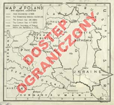 Map of Poland and adjacent countries