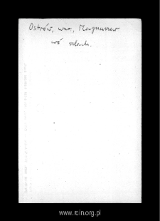 Ostr&oacute;w. Files of Warka district in the Middle Ages. Files of Historico-Geographical Dictionary of Masovia in the Middle Ages