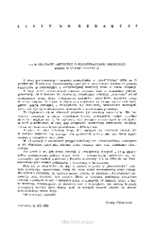 Kwartalnik Historyczny R. 88 nr 3 (1981), Listy do redakcji