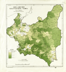 Mapa lesistości Rzeczypospolitej Polskiej = Carte de boisement de la R&egrave;publique Polonaise