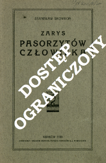 Zarys pasorzyt&oacute;w człowieka