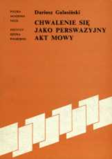 Chwalenie się jako perswazyjny akt mowy