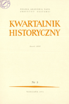 Kwartalnik Historyczny R. 80 nr 3 (1973), Kronika