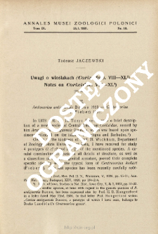 Notes on Corixidae, VIII-XI