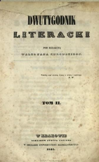Dwutygodnik Literacki 1844/1845 T.2