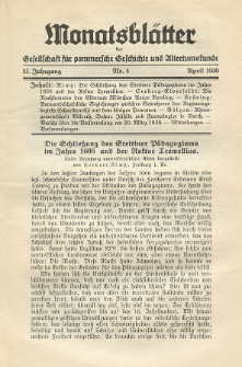 Monatsbl&auml;tter Jhrg. 53, H. 4 (1939)