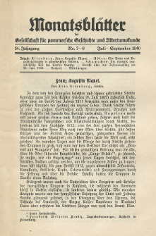 Monatsbl&auml;tter Jhrg. 54, H. 7-9 (1940)