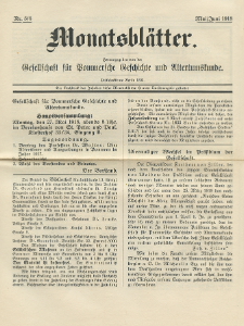Monatsbl&auml;tter Jhrg. 32, H. 5/6 (1918)