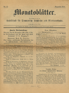 Monatsbl&auml;tter Jhrg. 32, H. 12 (1918)
