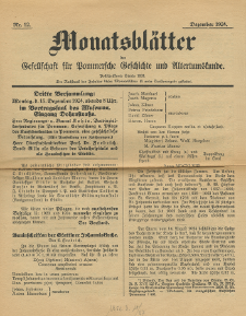Monatsblätter Jhrg. 38, H. 12 (1924)