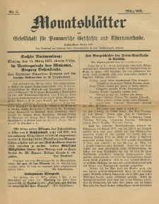 Monatsblätter Jhrg. 39, H. 3 (1925)