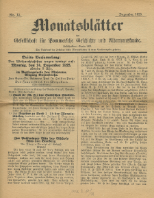 Monatsbl&auml;tter Jhrg. 39, H. 12 (1925)