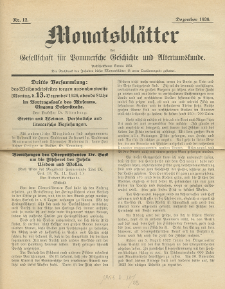 Monatsbl&auml;tter Jhrg. 40, H. 12 (1926)